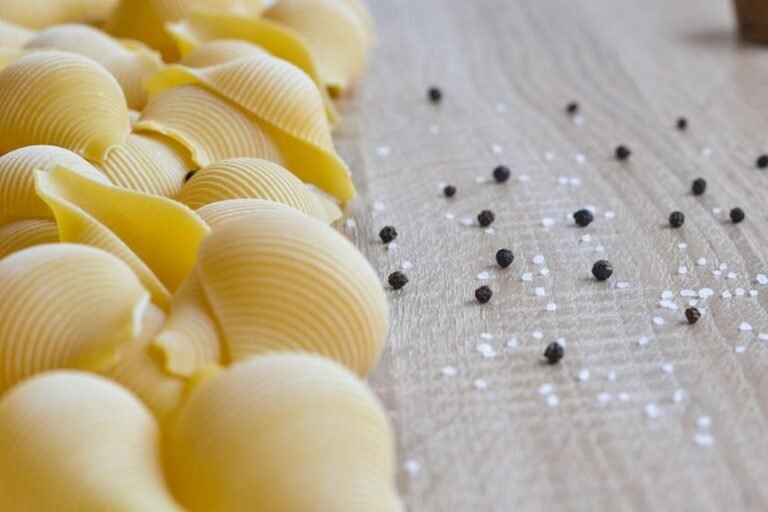 al dente properly salted pasta