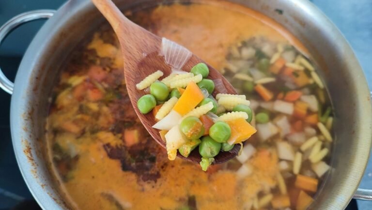 light nutritious vegetable soup
